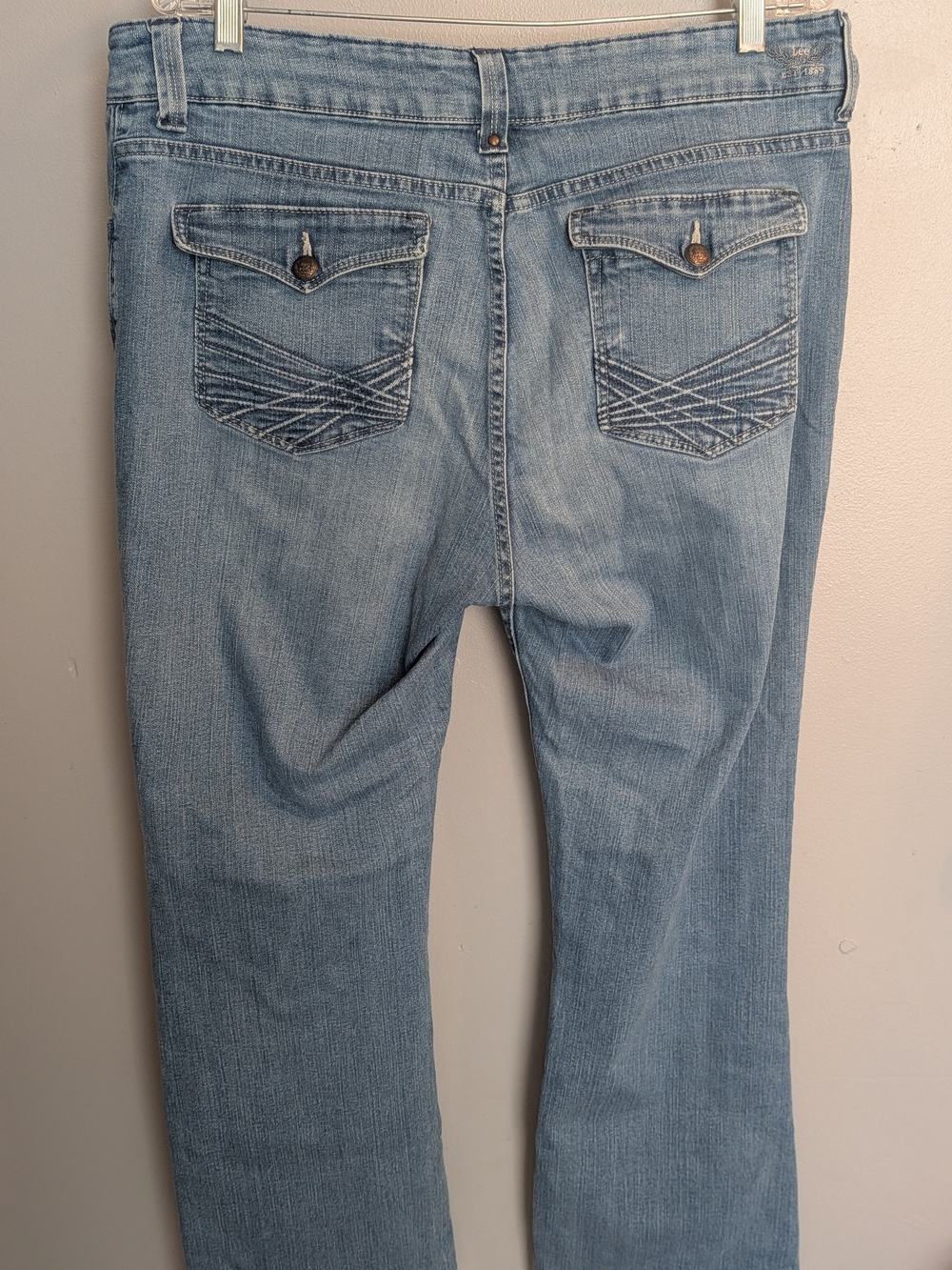 Lee Perfect Fit Bootcut Jeans Light Wash Plus Size 18 Medium